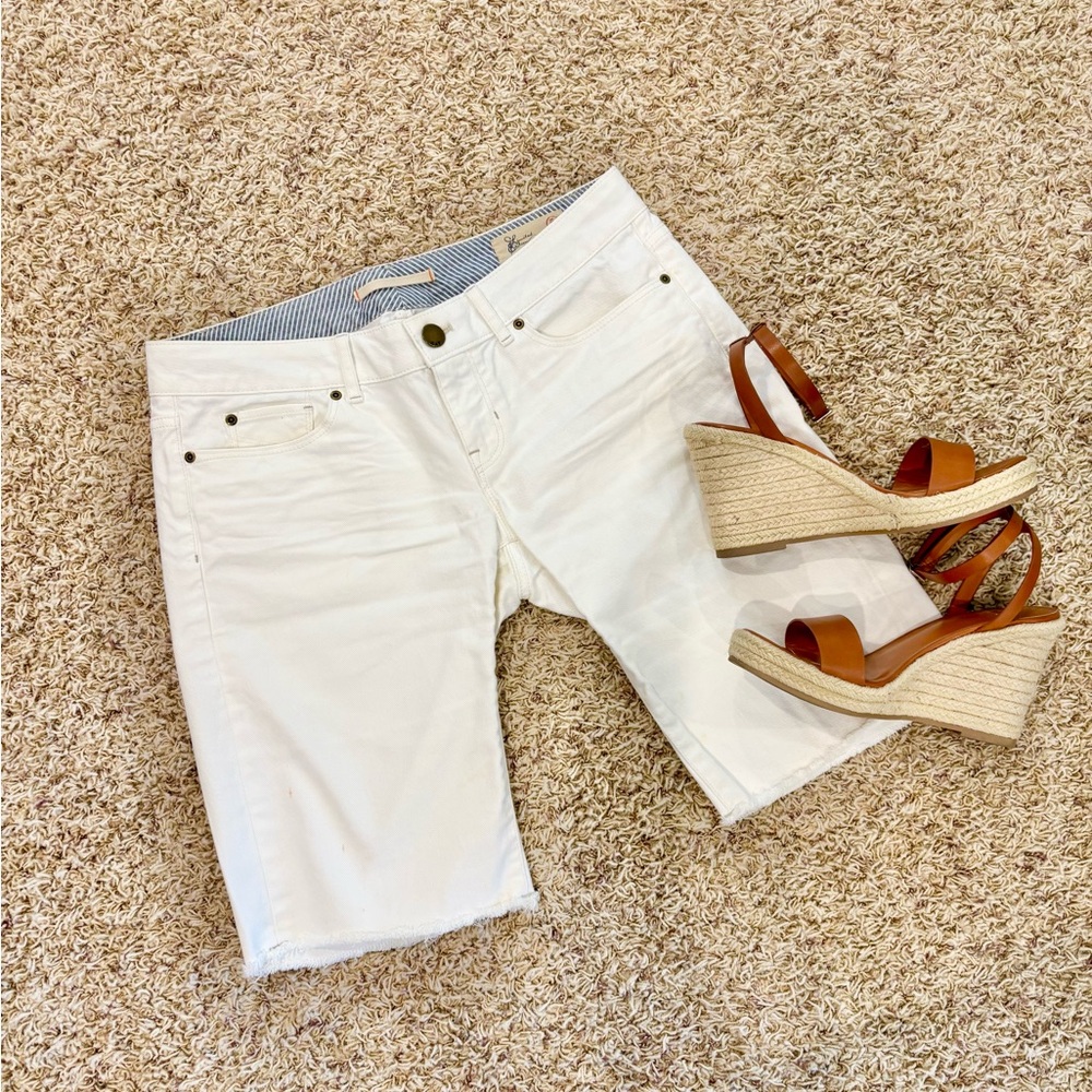 Women's Gap Limited Edition White Bermuda Shorts